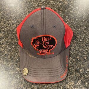 Bass Pro Shops Hat NHRA Night Race Red Bristol Motor Speedway 2017 Adjustable